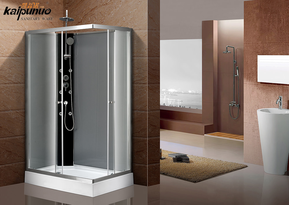 Cabine de douche à porte coulissante de style européen à installation rapide