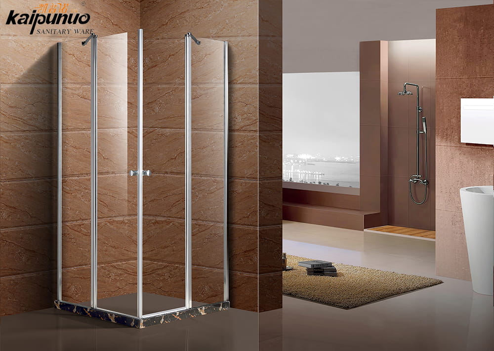 Fabrication de cabines de douche autoportantes en verre trempé