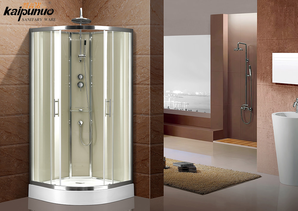 Cabines de douche en verre profilé aluminium sur mesure