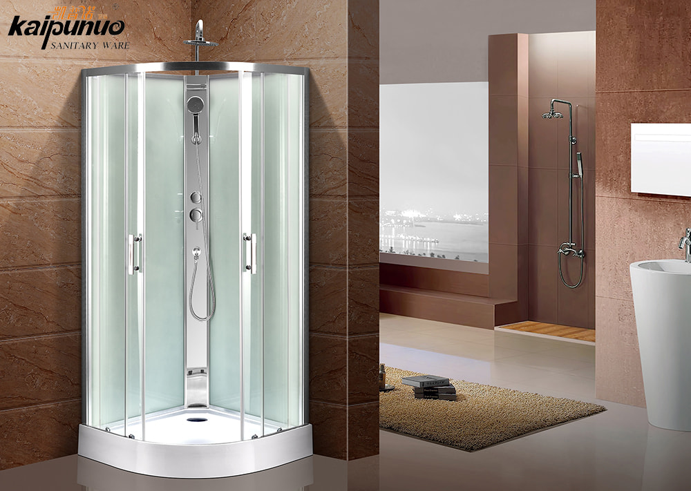 Salle de bain Chrome Aluminium Secteur Sanitaire Porte coulissante Salles de douche